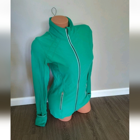 Kirkland Signature Women's Green Thumb Hole Long Sleeve Knit Sport Jacket  Small - Picture 1 of 7